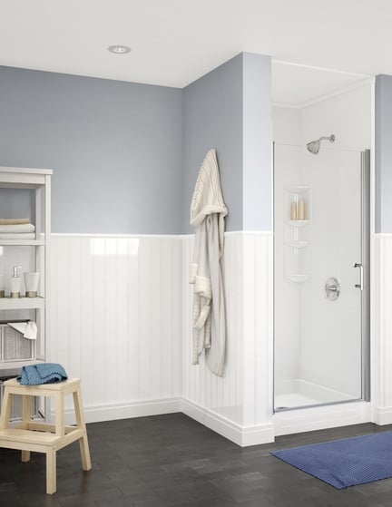 Inside look of remodeled bathroom