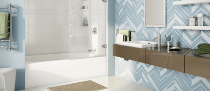 slider tub shower conversion